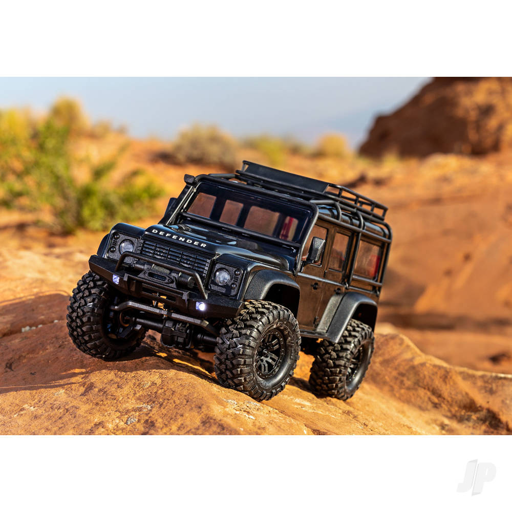 Traxxas TRX-4M Land Rover Defender 1:18 4WD Electric Trail Crawler, Black