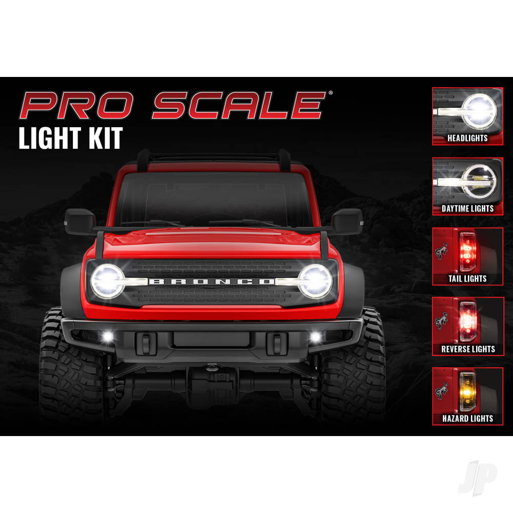 Traxxas LED light set, front & rear, complete (includes light harness, 1.6 - TRX9783
