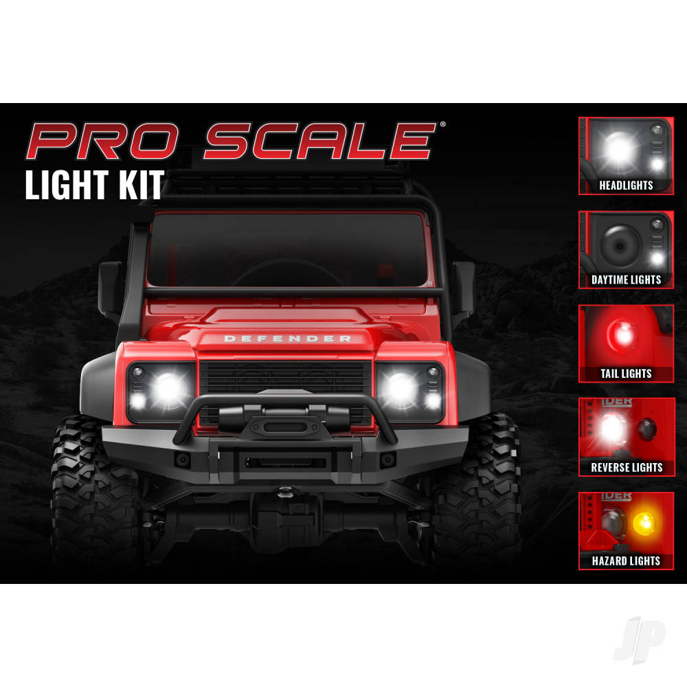 Traxxas LED light set, front & rear, complete (includes light harness, 1.6 - TRX9784