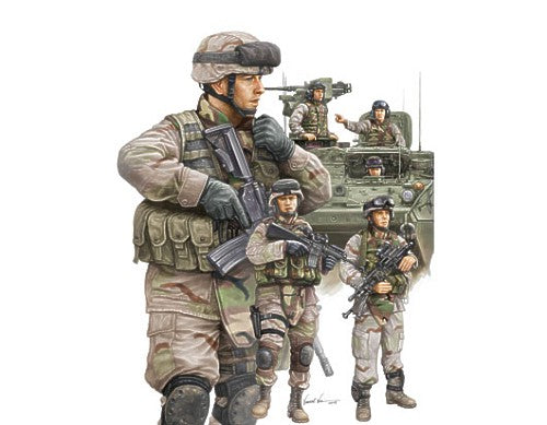Trumpeter 1:35 - Modern US Army Armour Crew/Infantry Set