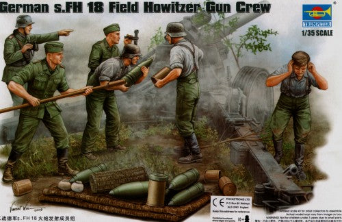 Trumpeter 1:35 - German WWII s.FH Field Howitzer Gun Crew