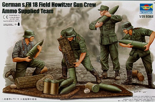 Trumpeter 1:35 - German WWII s.FH 18 Field Gun Ammo Crew