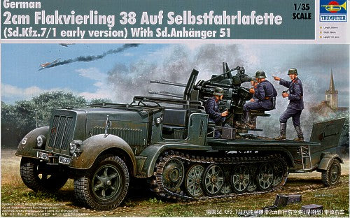 Trumpeter 1:35 - Sd.Kfz.7/1 20mm Flak 38 (Early Version)