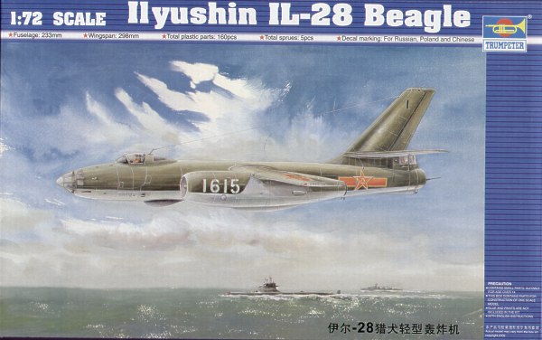 Trumpeter 1:72 - Ilyushin IL-28 Beagle Fighter