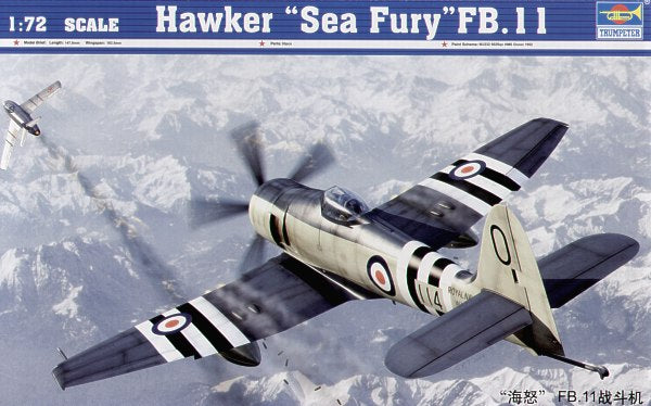 Trumpeter British Royal Navy Hawker Sea Fury FB.11 WWII Fighter Aircraft PKTM01631