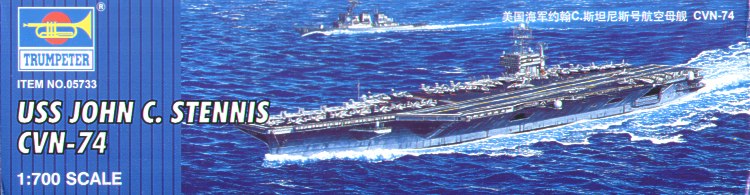 Trumpeter 1:700 - USS John C. Stennis Carrier CVN-74