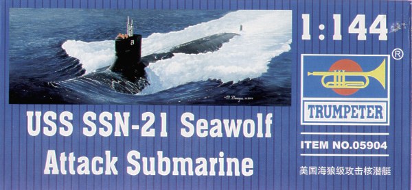 Trumpeter 1:144 - USS Sea Wolf Submarine SSN-21