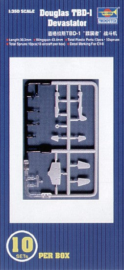 Trumpeter 1:350 - Douglas TBD-1 Devastator (10 pcs)