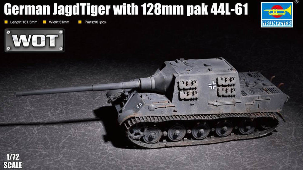 Trumpeter 1:72 - German JagdTiger w/ 128mm pal 44L-61