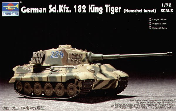 Trumpeter 1:72 - Sd.Kfz.182 King Tiger (Henschel)