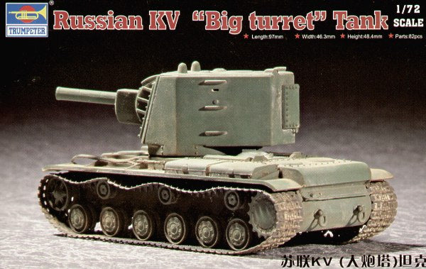 Trumpeter 1:72 - KV Russian Big Turret Tank