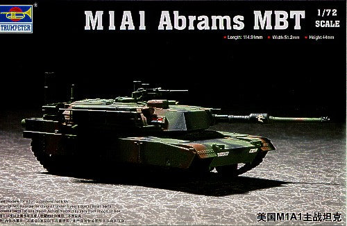 Trumpeter 1:72 - M1A1 Abrams Main Battle Tank