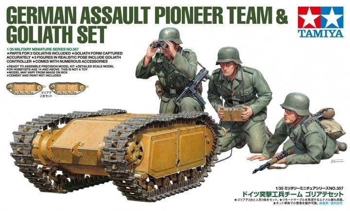 Tamiya 1/35 German Assault Pioneer Team With Goliath Set 35357