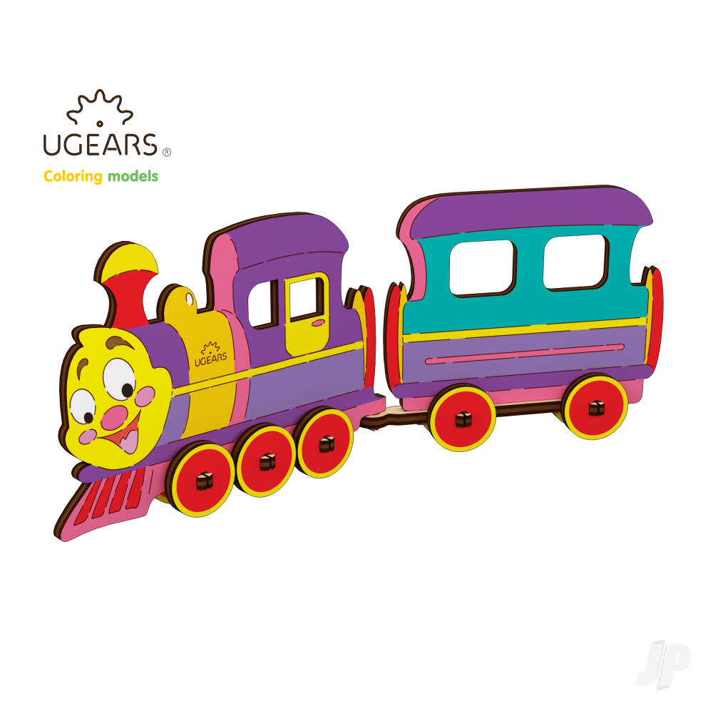 UGears 3D Colouring Model Locomotive UGR20001 Main