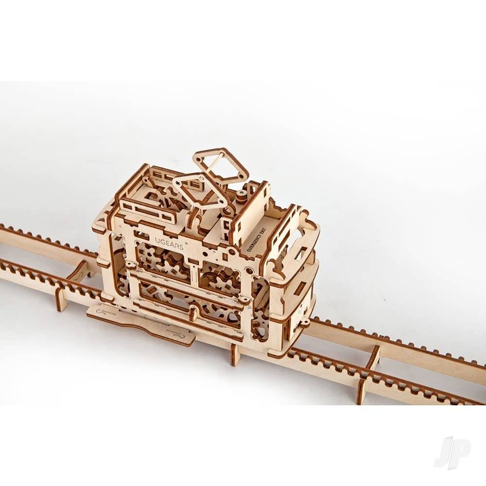 UGears Tram With Rails UGR70008 4