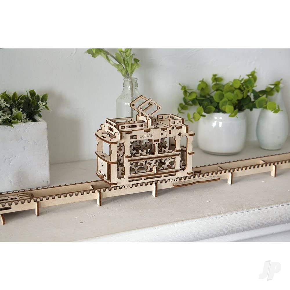 UGears Tram With Rails UGR70008 6