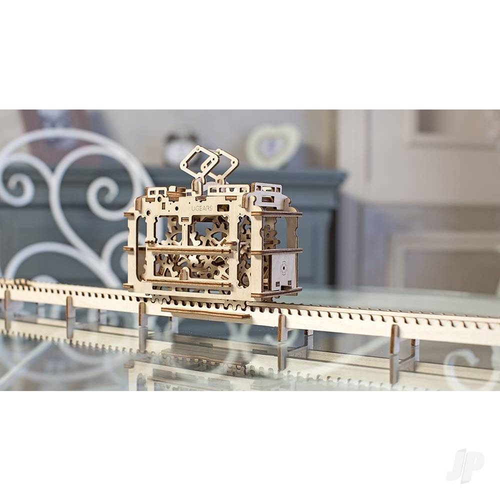UGears Tram With Rails UGR70008 7