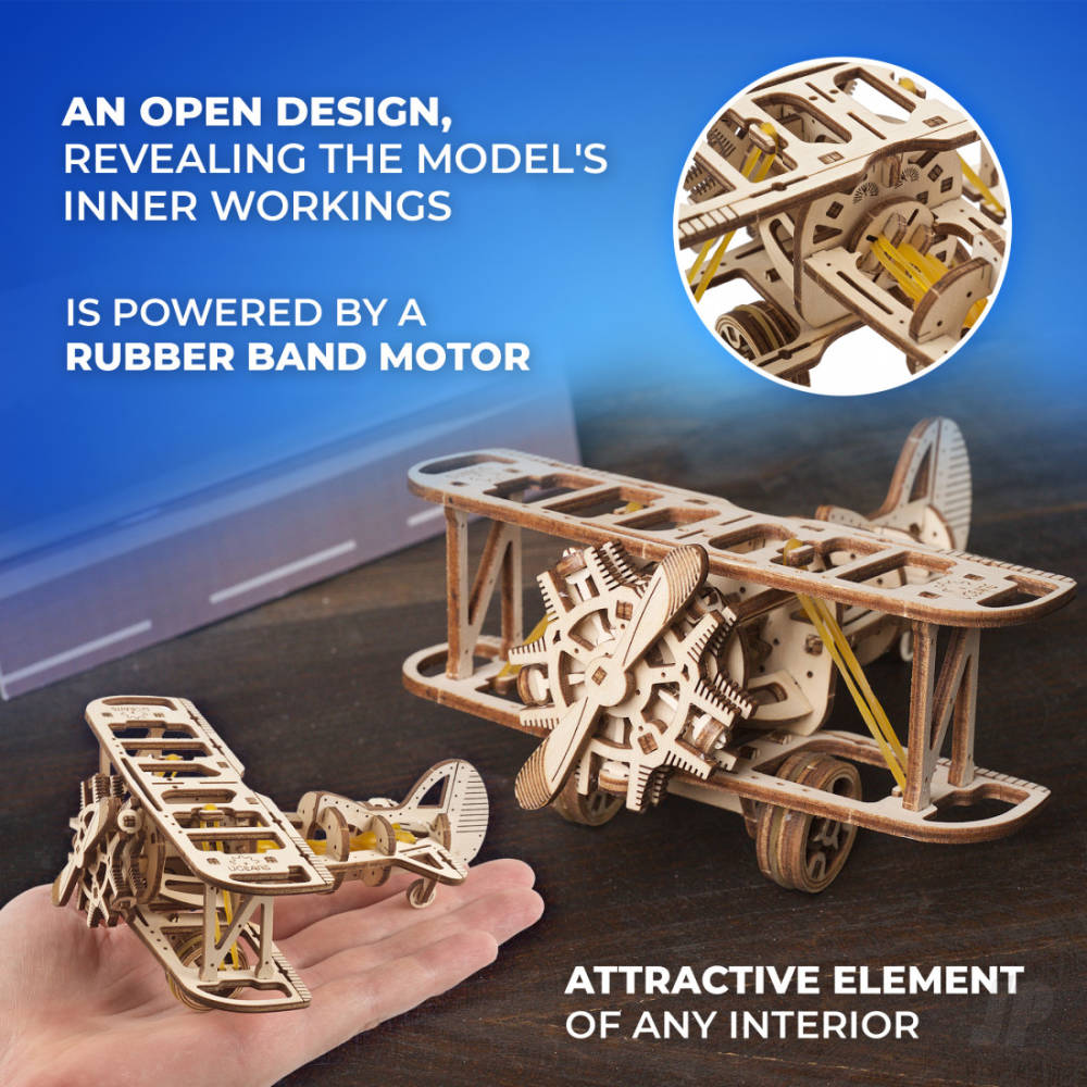 UGears Mini Biplane UGR70159 9