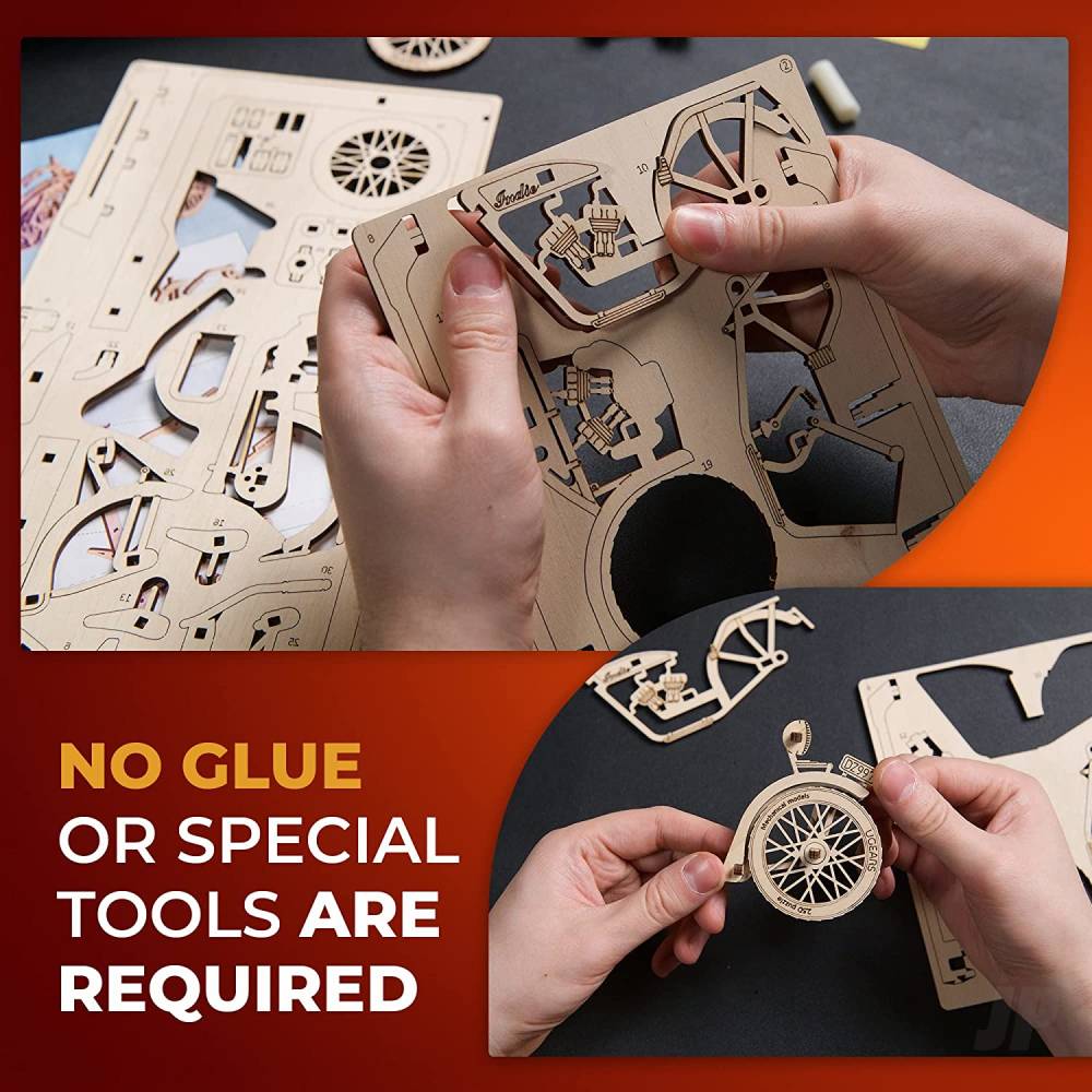 UGears Indie Moto 2.5D Puzzle UGR70194 7