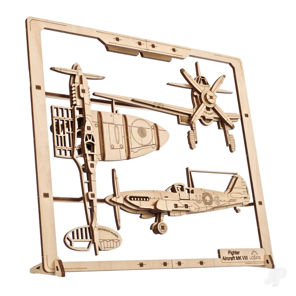 UGears Fighter Aircraft 2.5D Puzzle UGR70196 3