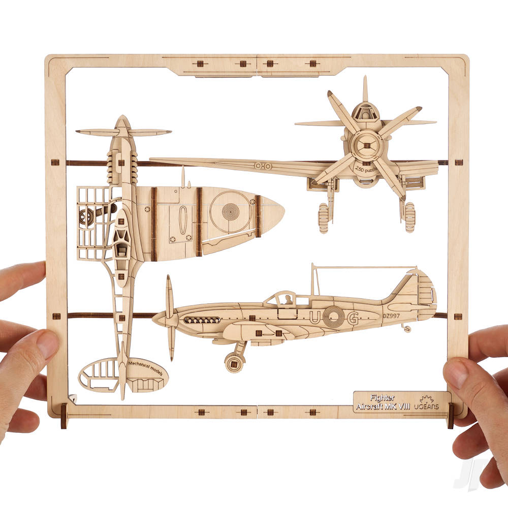 UGears Fighter Aircraft 2.5D Puzzle UGR70196 4