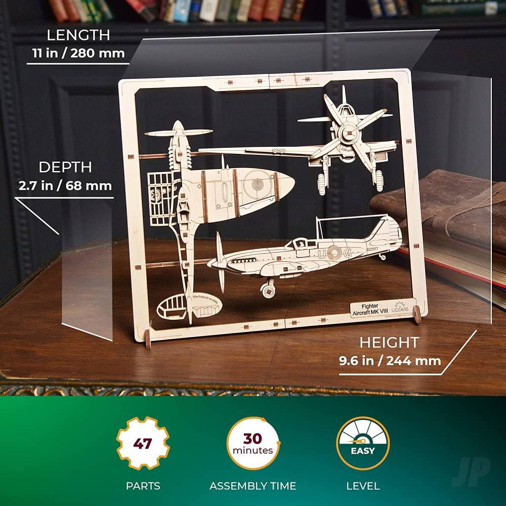 UGears Fighter Aircraft 2.5D Puzzle UGR70196 5