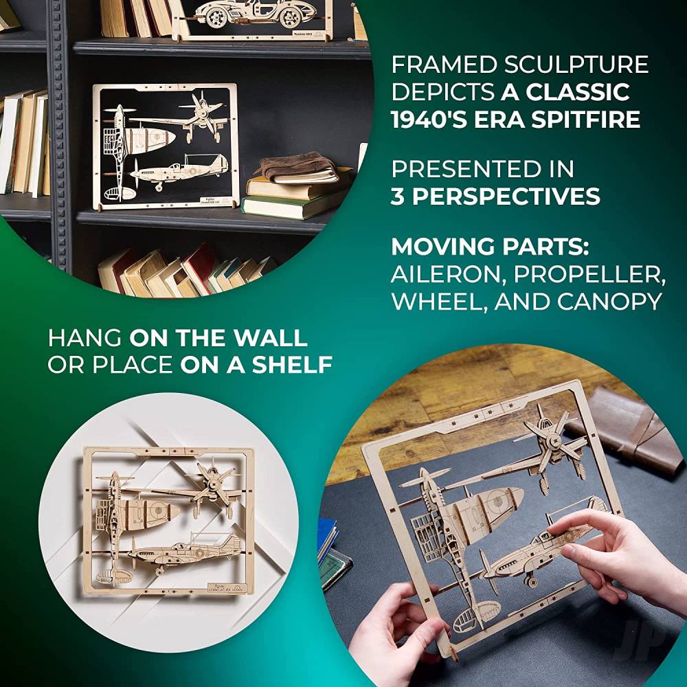 UGears Fighter Aircraft 2.5D Puzzle UGR70196 6