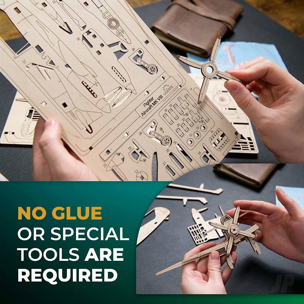 UGears Fighter Aircraft 2.5D Puzzle UGR70196 7