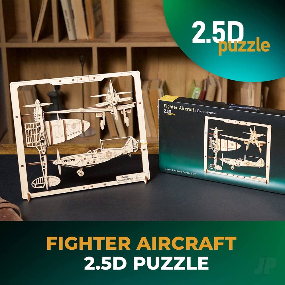 UGears Fighter Aircraft 2.5D Puzzle UGR70196 9