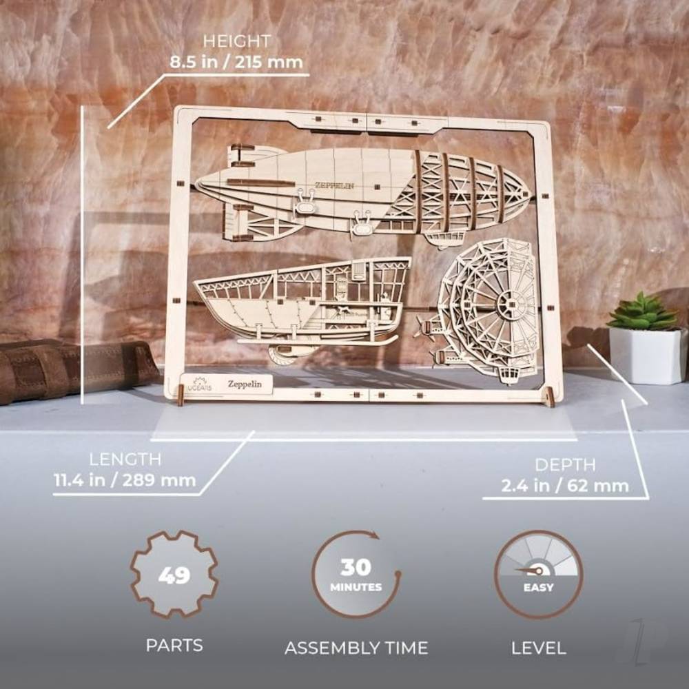 UGears Zeppelin 2.5D Puzzle UGR70208 8