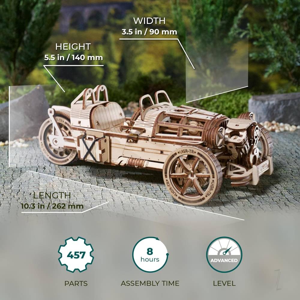 UGears Three-wheeler UGR-S UGR70216 10