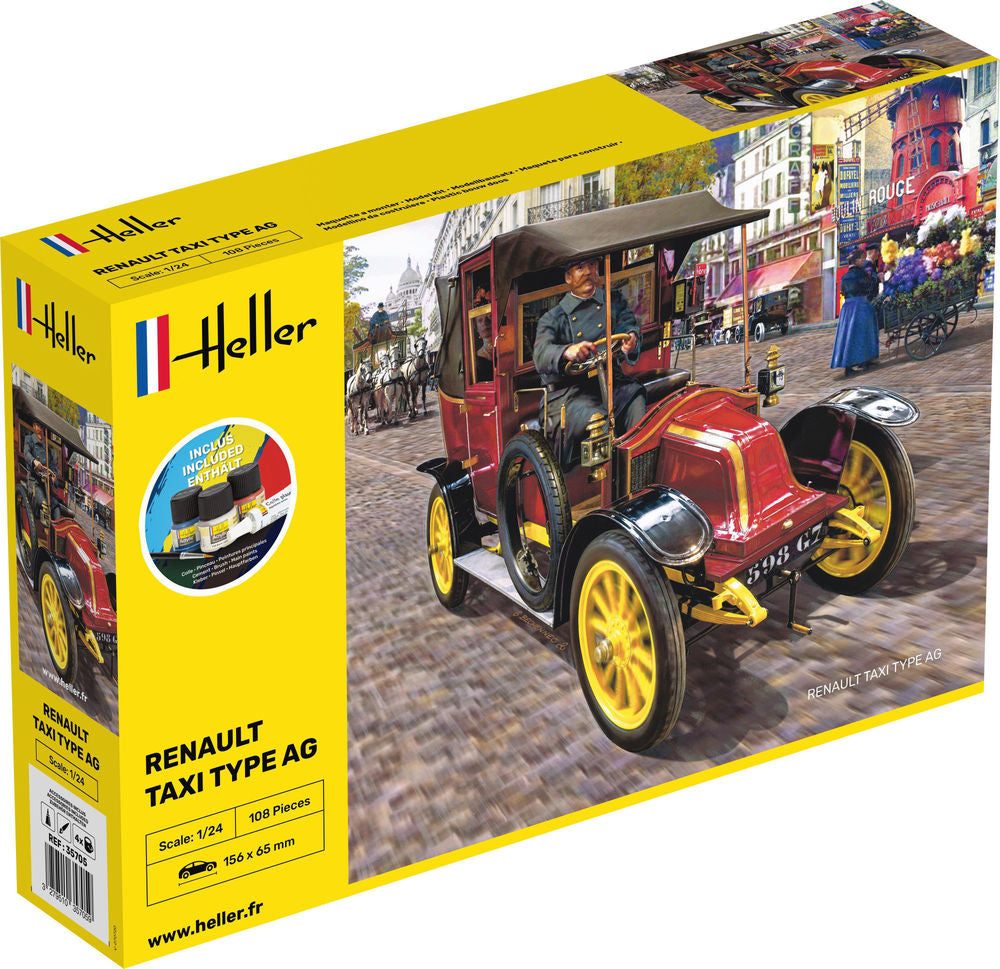 Heller 1:24 Gift Set - Renault Taxi Type AG