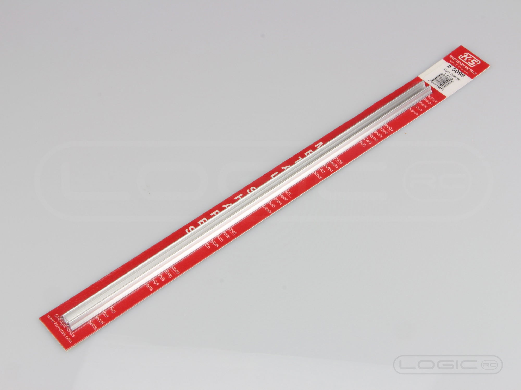 300mm Shapes: Alum Triangle Tube (Pk2)