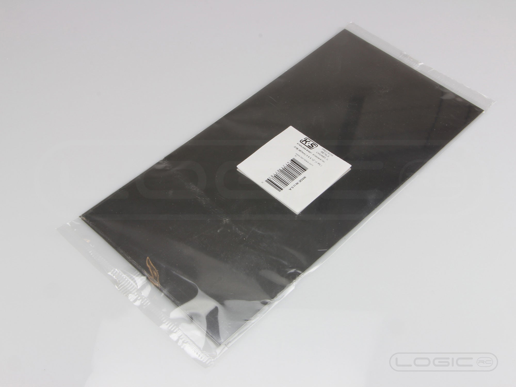 12"x6" Stainless Steel Sheet .018" (Pk1)