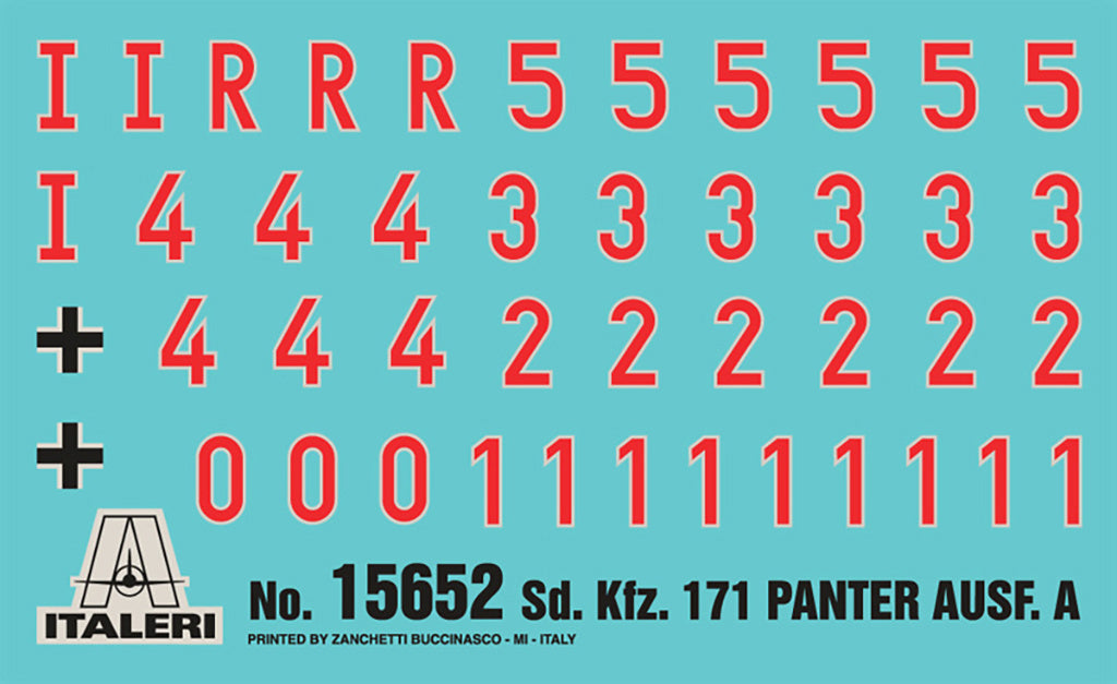 Italeri 1/56 Sd.Kfz.171 Panther Ausf A W15752