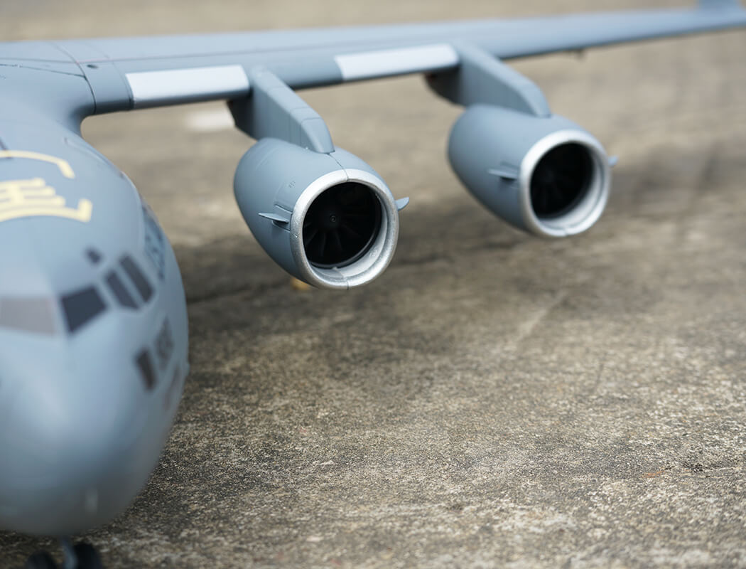 XFLY QUAD 40MM EDF GLOBEMASTER C-17 1200MM w/o TX/RX/BATT XF124P