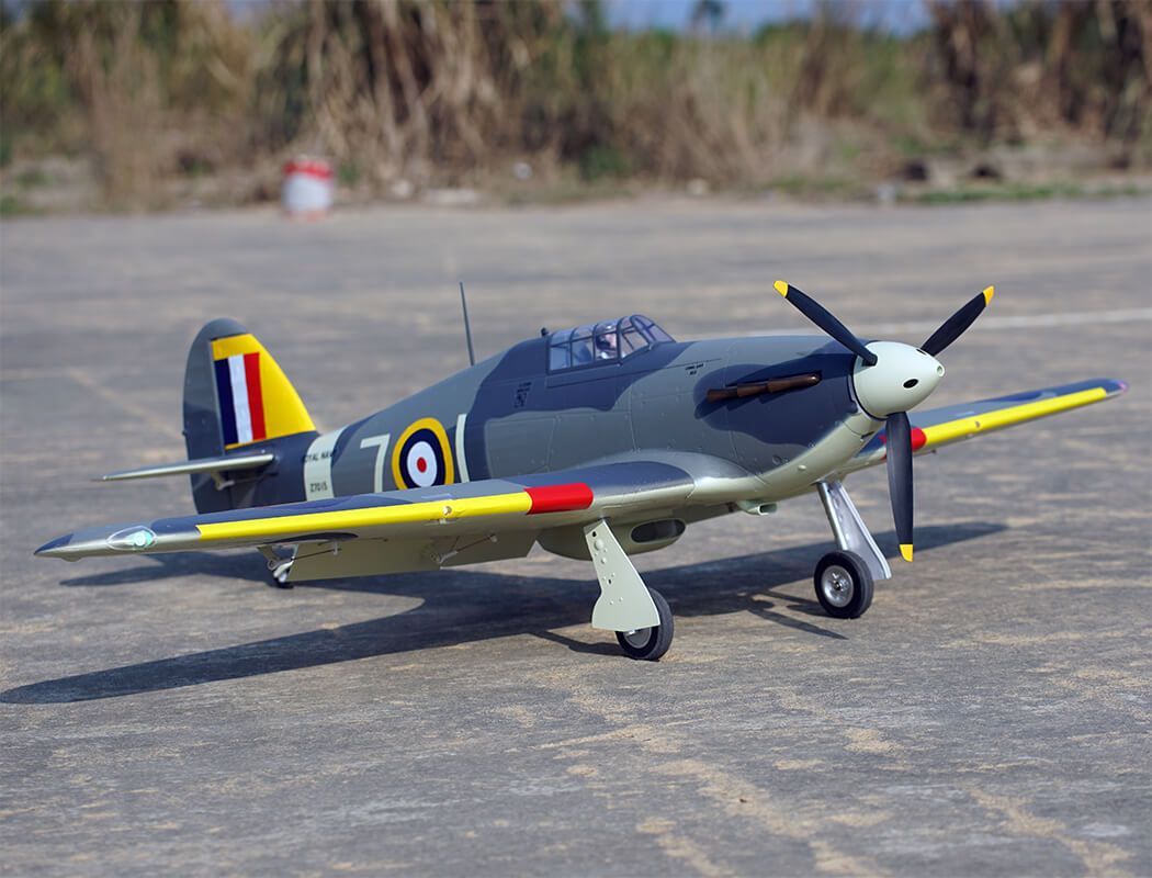 X-Fly Xfly Hawker Sea Hurricane Mk1 Grey/Green 1200Mm Pnp XF126P-N