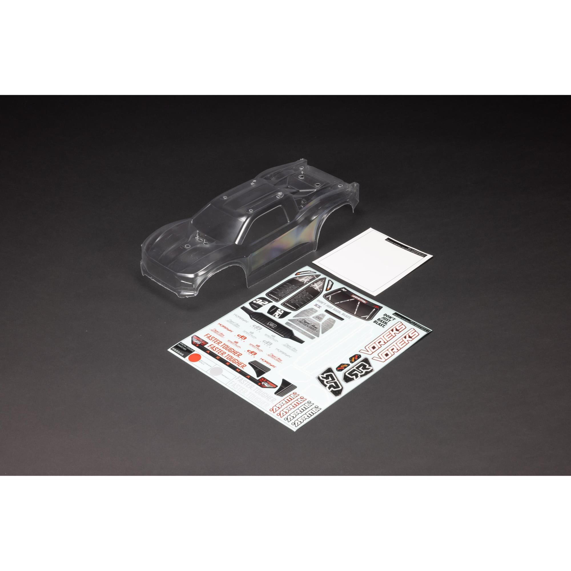 Vorteks 2wd Clear Body with Decals