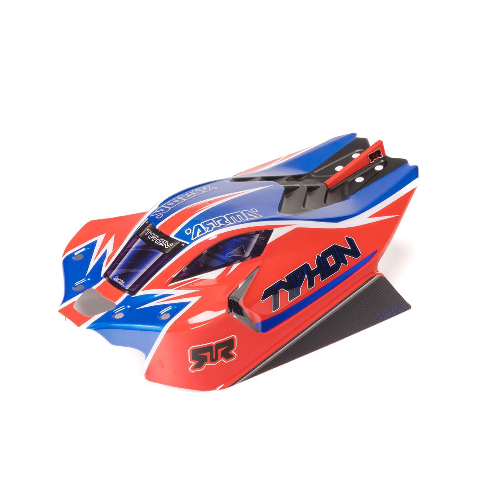 1/8 Clipless Painted Decaled Body, Red: TYPHON 4X4