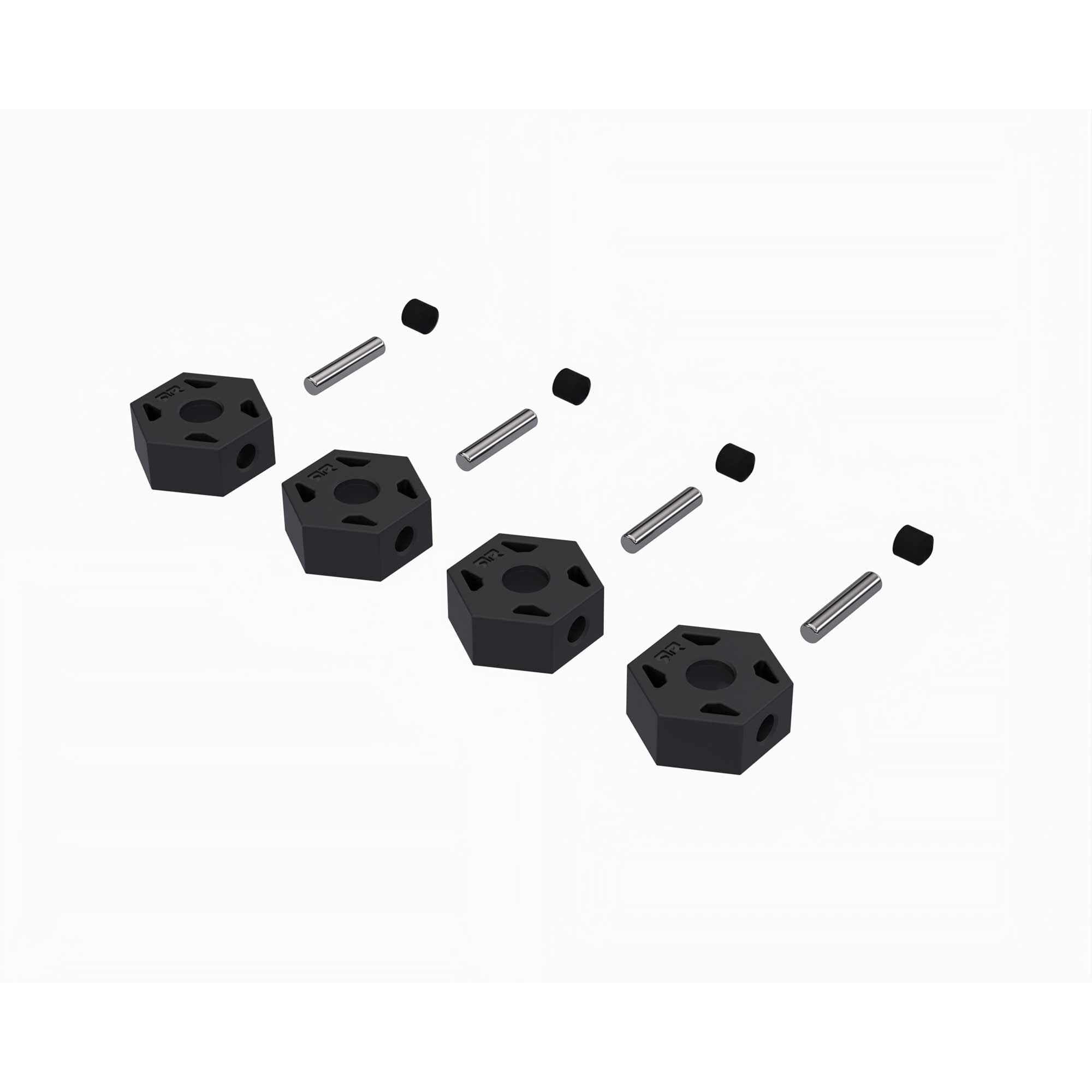 12mm Wheel Hex Set, Plastic (4)
