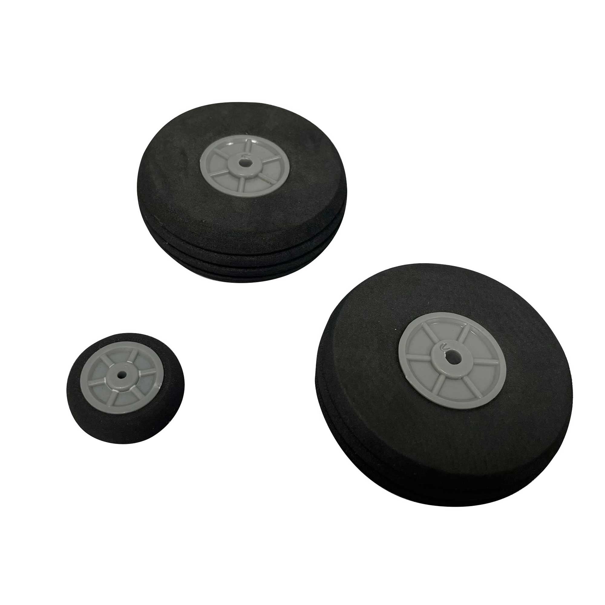 E-flite Wheels; (2) 54mm, (1) 25mm: Commander mPd 1.4m - RC Aircraft Spares