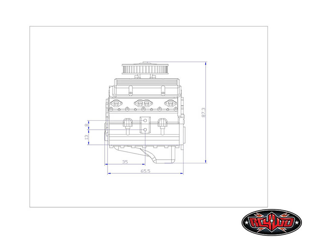 RC4WD Rc4Wd 1/10 V8 Scale Engine Z-S1043