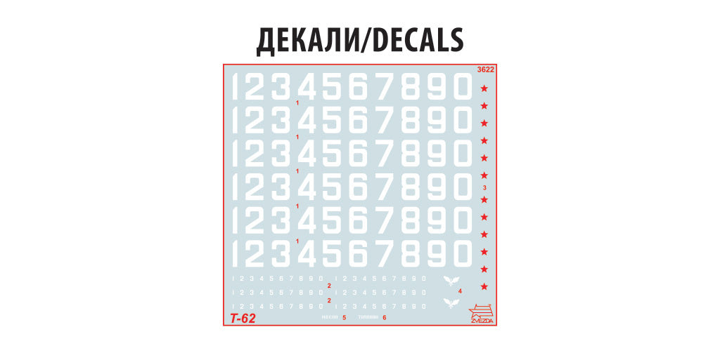 Zvezda T-62 Soviet Main Battle Tank Z3622