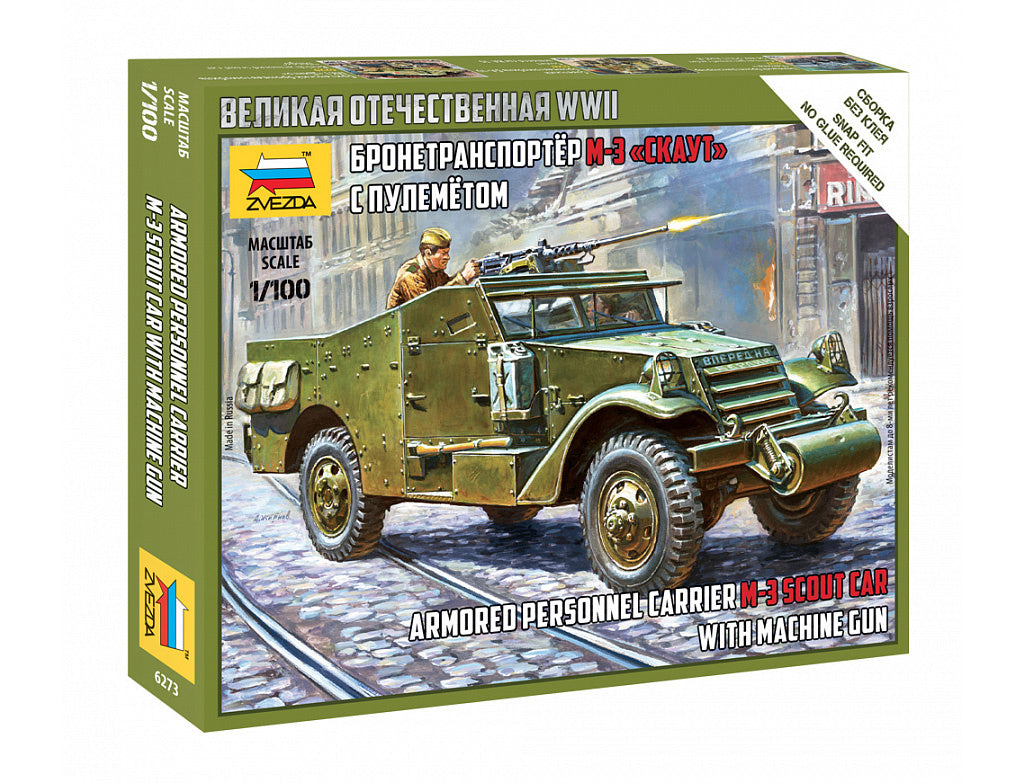 Zvezda Soviet M-3 Scout Car With Machine Gun Z6273