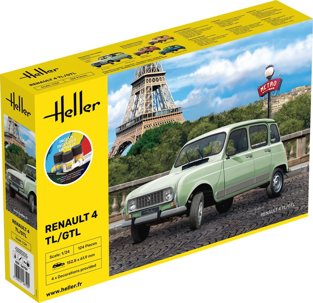 Heller 1:24 Gift Set - Renault 4L