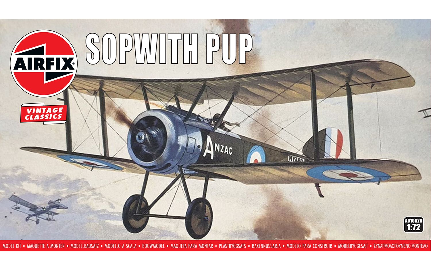Pre-order Airfix Vintage Classics British Sopwith Pup (1:72 Scale) A01062V 1