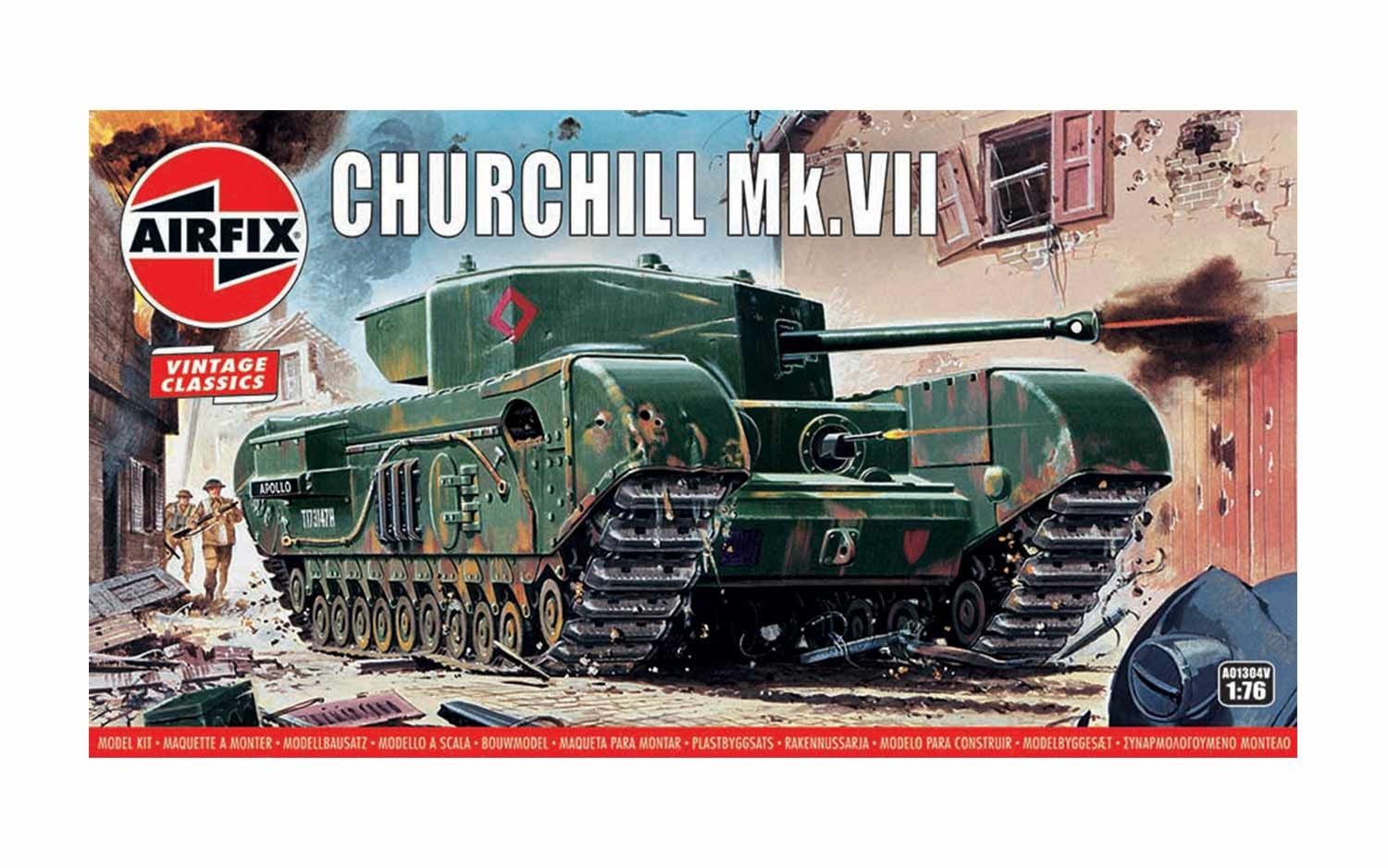 Airfix 1/76 Vintage Classic Tanks Churchill Mk.Vii Tank A01304V