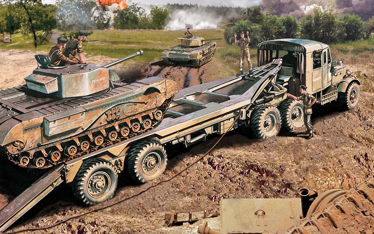 Airfix 1/76 Scammel Tank Transporter A02301V