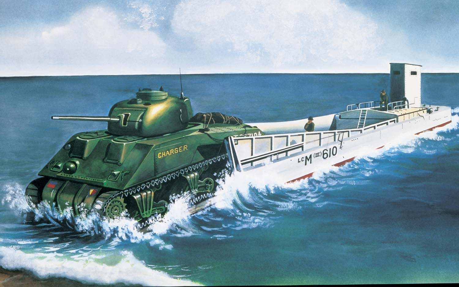 Airfix 1/76 Lcm And Sherman Tank A03301V