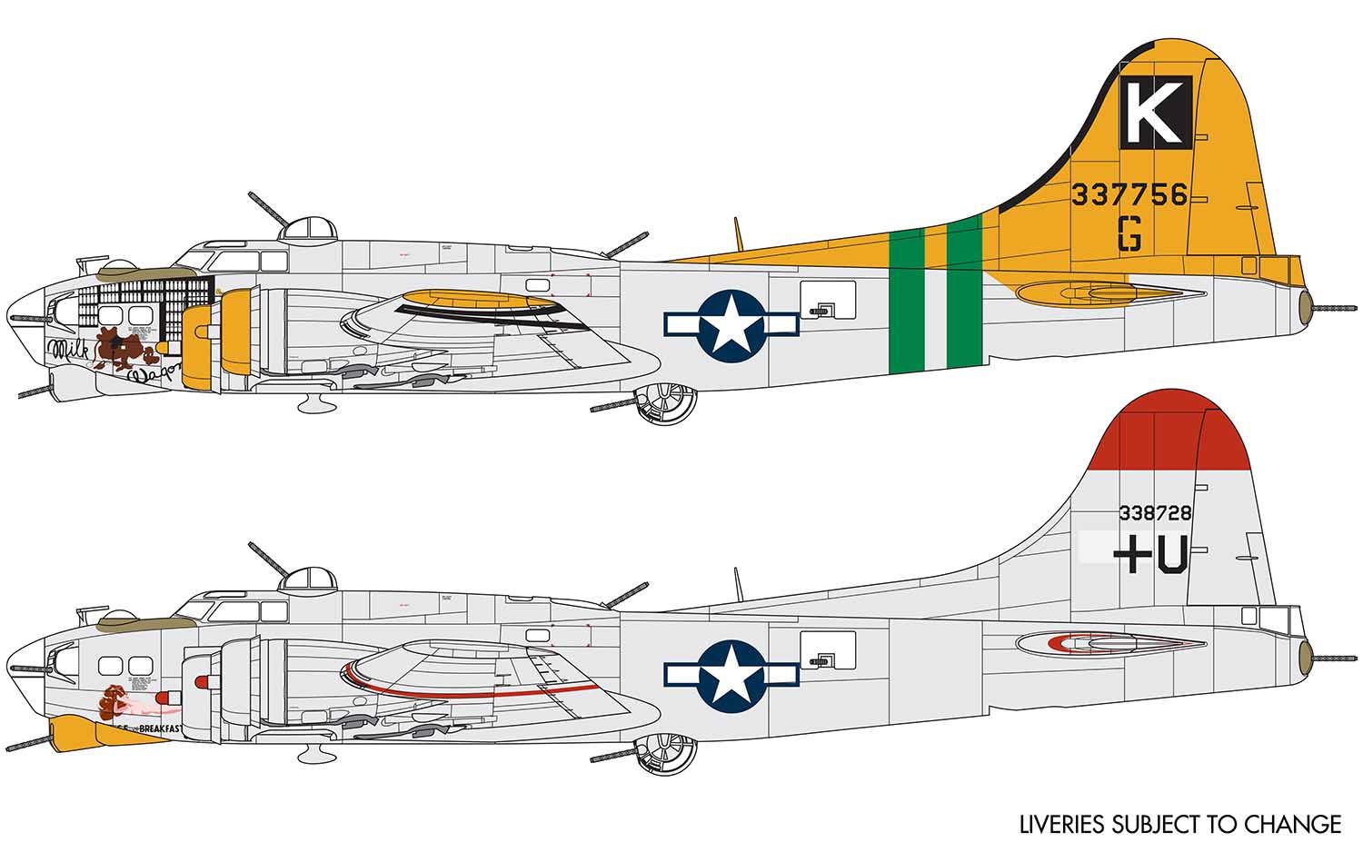 Airfix 1/72 Boeing B17G Flying Fortress A08017B